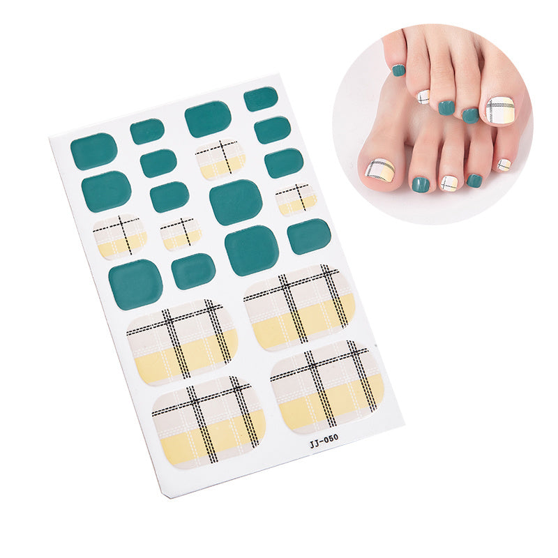 1 Pcs St.Patrick's Day Toe Nail Stickers For Women Girls DIY Nail Art Decoration