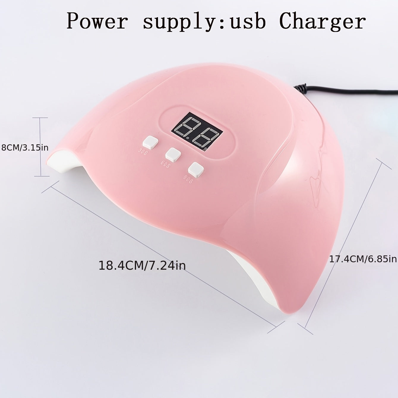 Professional UV Nail Lamp - Fast Curing Gel Polish Light with Advanced LED Technology