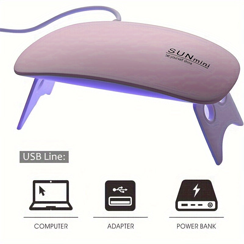 Mini Nail Dryer UV/LED nail Lamp Micro USB Gel Varnish Curing Machine