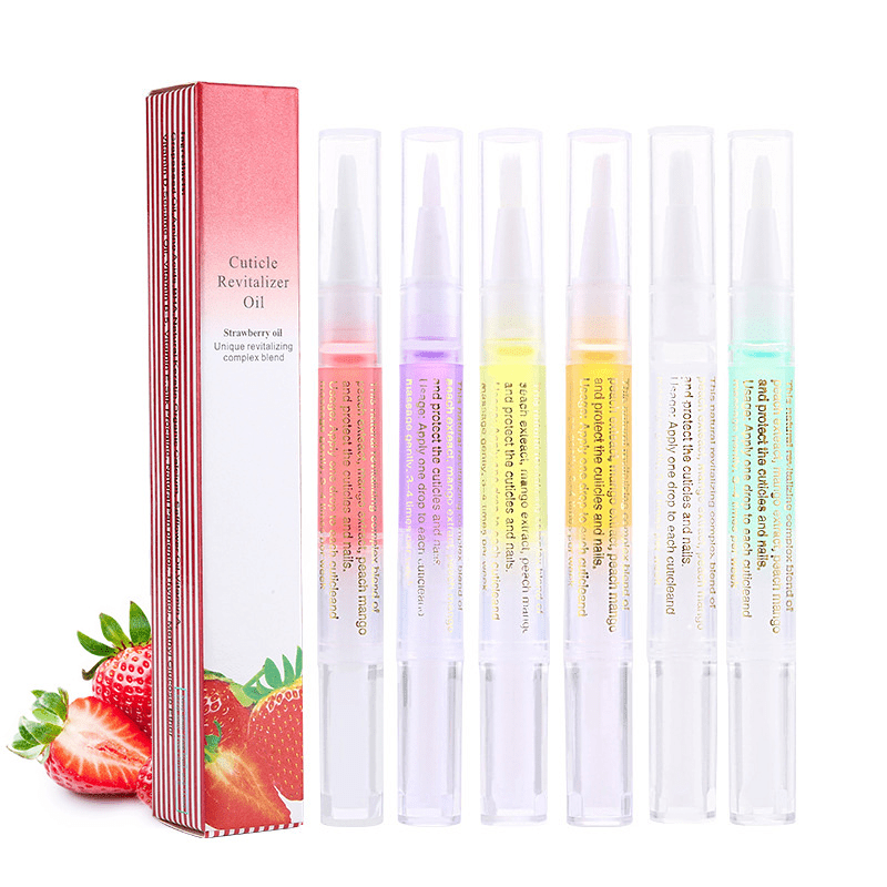 8 Smell Nail Cuticle Oils Pen, Nail Nutrition Oil Pen With Soft Bristles, Cuticle Revitalizer