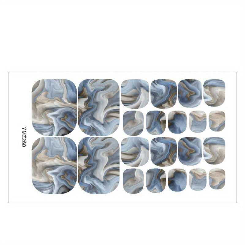 1pc Starry Sky Toe Nail Stickers - Adhesive Foil Stickers for DIY Manicure and Pedicure