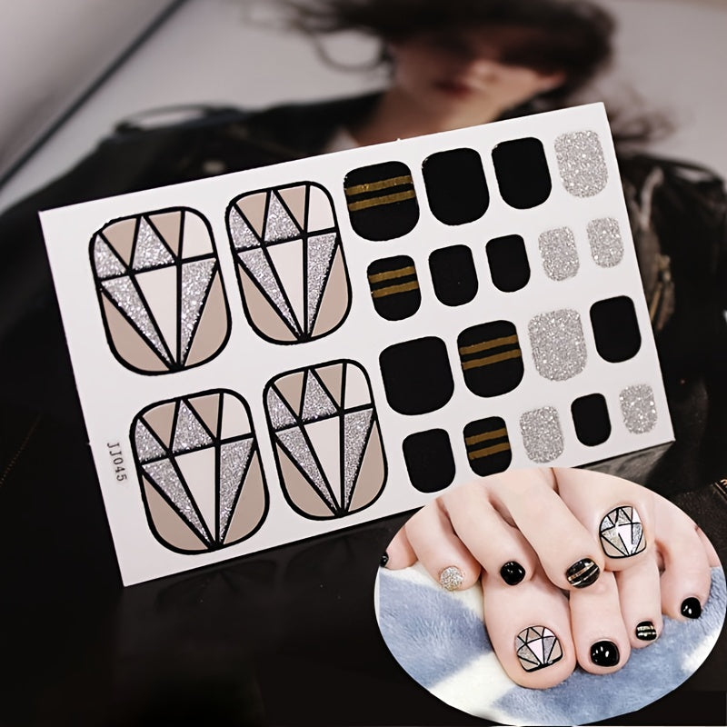 1 Pcs St.Patrick's Day Toe Nail Stickers For Women Girls DIY Nail Art Decoration