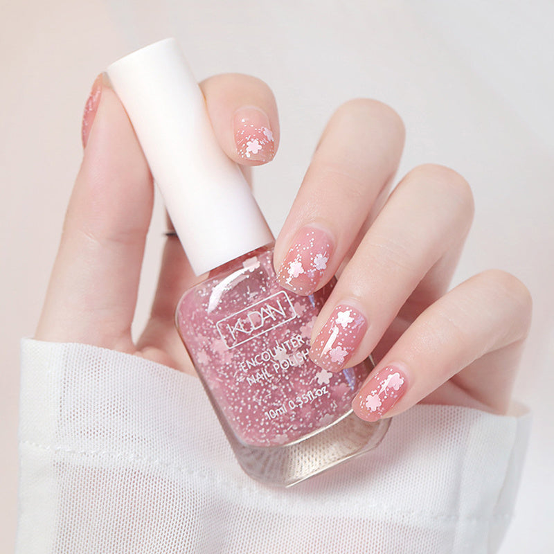 10ml Quick Drying Nail Polish - Ultra-Glossy, Non-Toxic Formula in Fashion-Forward Pinkish Black