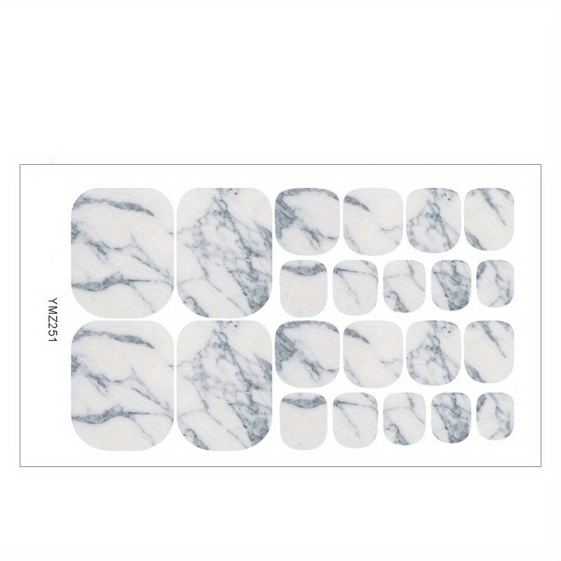 1pc Starry Sky Toe Nail Stickers - Adhesive Foil Stickers for DIY Manicure and Pedicure