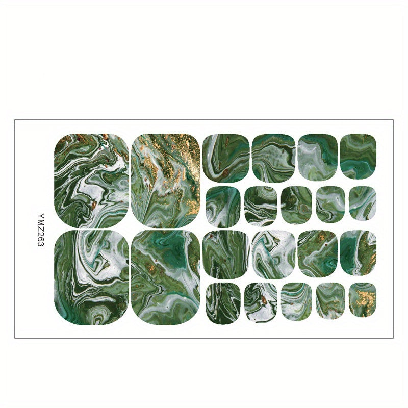 1pc Starry Sky Toe Nail Stickers - Adhesive Foil Stickers for DIY Manicure and Pedicure