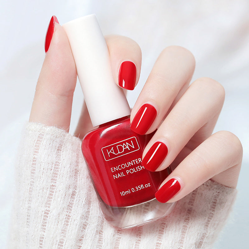 10ml Quick Drying Nail Polish - Ultra-Glossy, Non-Toxic Formula in Fashion-Forward Pinkish Black