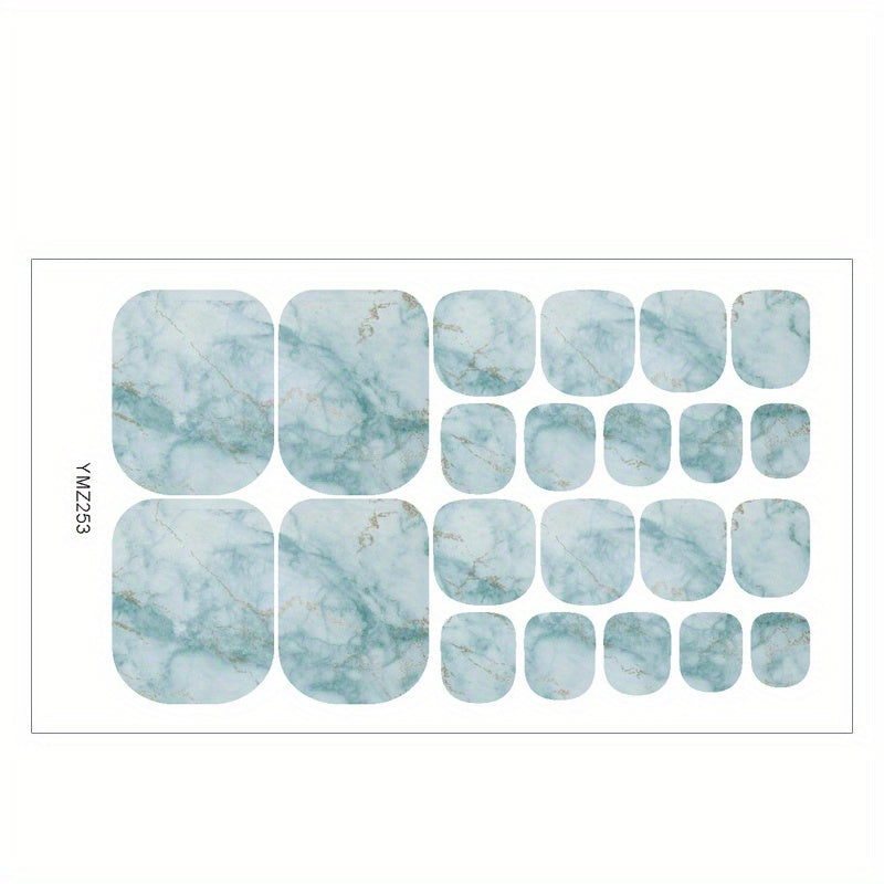 1pc Starry Sky Toe Nail Stickers - Adhesive Foil Stickers for DIY Manicure and Pedicure