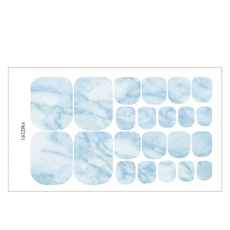 1pc Starry Sky Toe Nail Stickers - Adhesive Foil Stickers for DIY Manicure and Pedicure