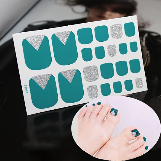 1 Pcs St.Patrick's Day Toe Nail Stickers For Women Girls DIY Nail Art Decoration