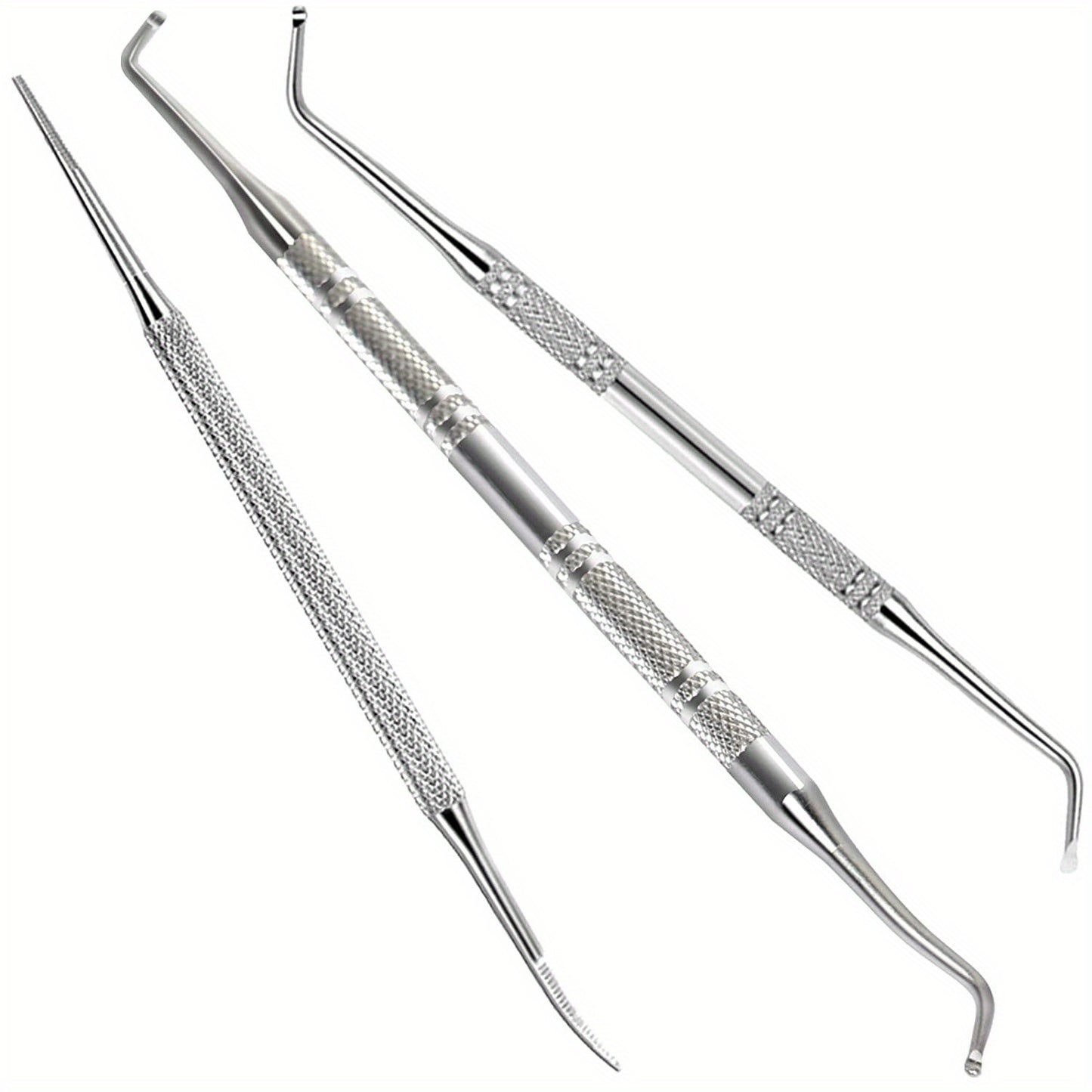3pcs Stainless Steel Ingrown Pain Relief Toenail Tool Pedicure Tool Kit