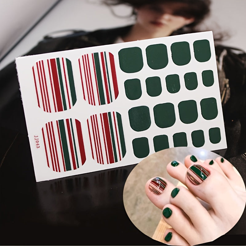 1 Pcs St.Patrick's Day Toe Nail Stickers For Women Girls DIY Nail Art Decoration
