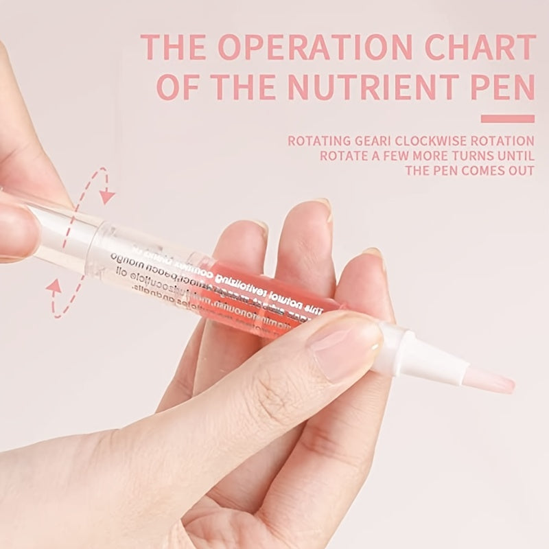 8 Smell Nail Cuticle Oils Pen, Nail Nutrition Oil Pen With Soft Bristles, Cuticle Revitalizer
