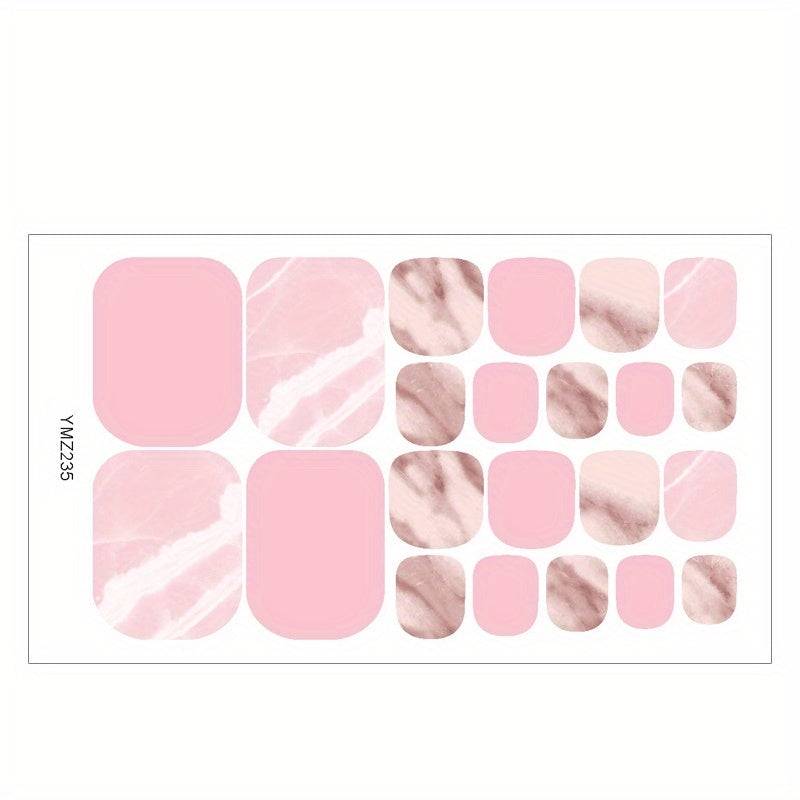 1pc Starry Sky Toe Nail Stickers - Adhesive Foil Stickers for DIY Manicure and Pedicure