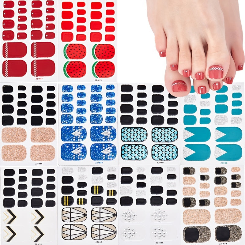 1 Pcs St.Patrick's Day Toe Nail Stickers For Women Girls DIY Nail Art Decoration