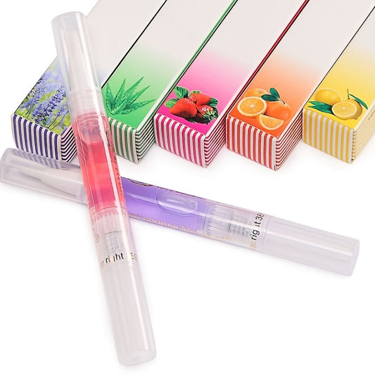 8 Smell Nail Cuticle Oils Pen, Nail Nutrition Oil Pen With Soft Bristles, Cuticle Revitalizer