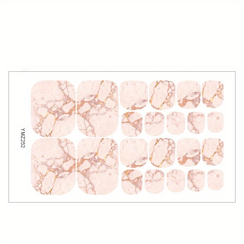 1pc Starry Sky Toe Nail Stickers - Adhesive Foil Stickers for DIY Manicure and Pedicure