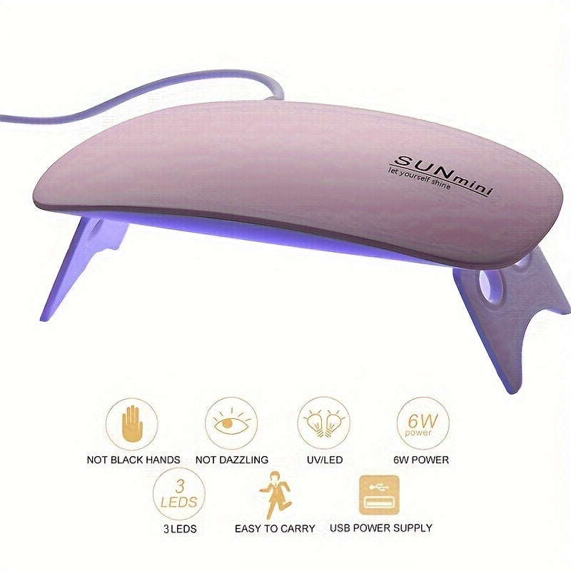 Mini Nail Dryer UV/LED nail Lamp Micro USB Gel Varnish Curing Machine