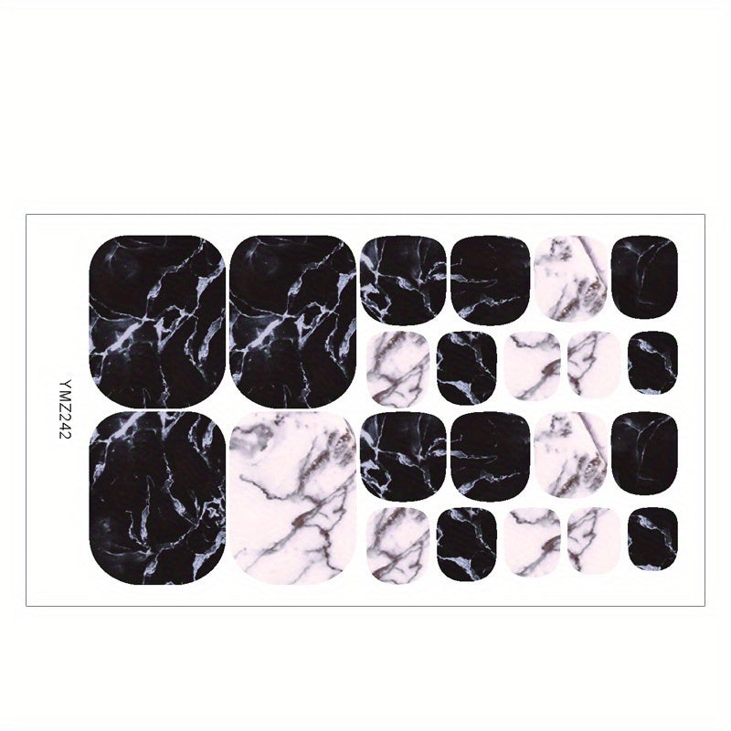 1pc Starry Sky Toe Nail Stickers - Adhesive Foil Stickers for DIY Manicure and Pedicure