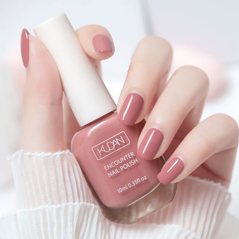 10ml Quick Drying Nail Polish - Ultra-Glossy, Non-Toxic Formula in Fashion-Forward Pinkish Black