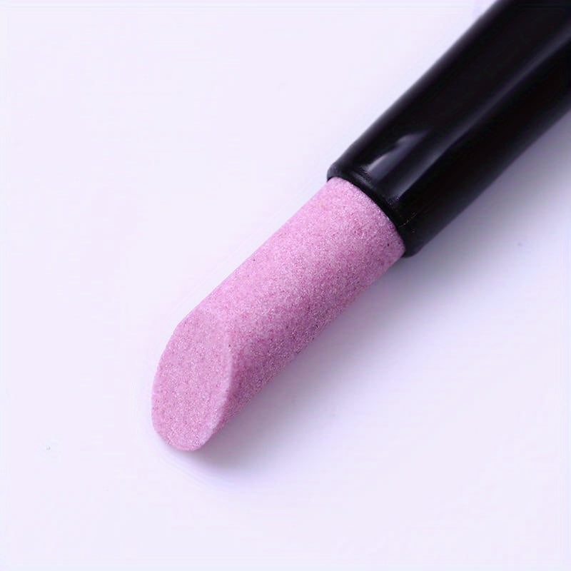 Quartz Scrubs Stone Cuticle Stick Pen Nail Polish Manicure Care Tools, 3 Pcs