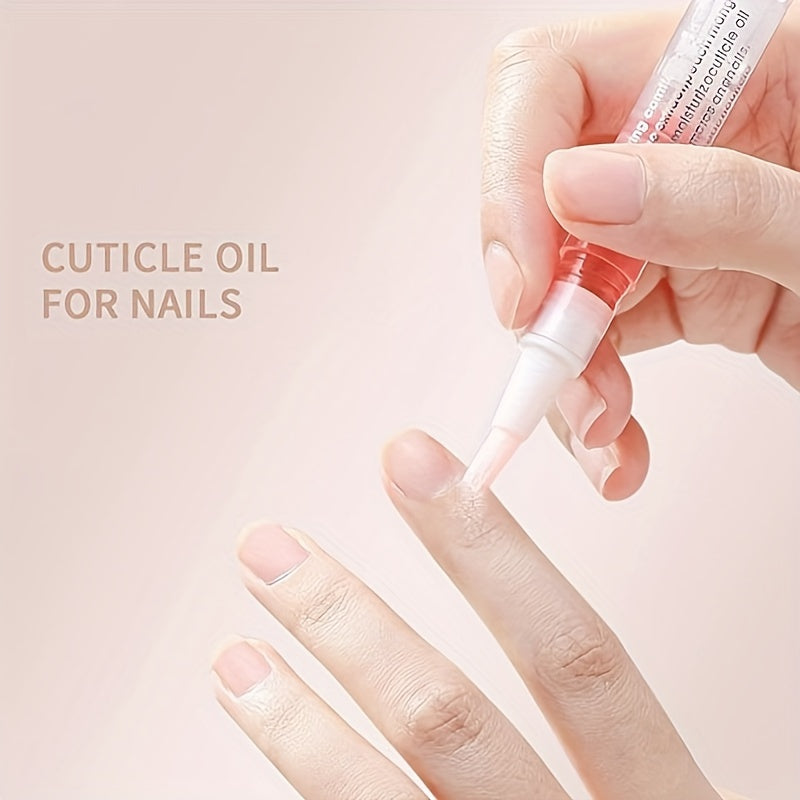 8 Smell Nail Cuticle Oils Pen, Nail Nutrition Oil Pen With Soft Bristles, Cuticle Revitalizer